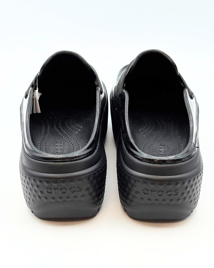 Crocs Platform Black Loafer Slides - Women's Size 9