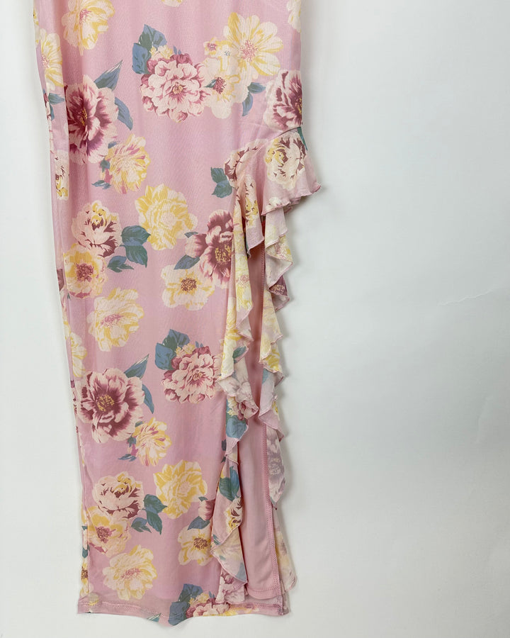 Pink Floral Dress - Size 2/4