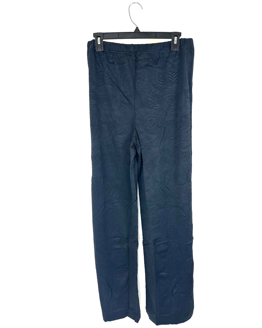 Black Embossed Coverup Pants - Extra Large/Extra Extra Large