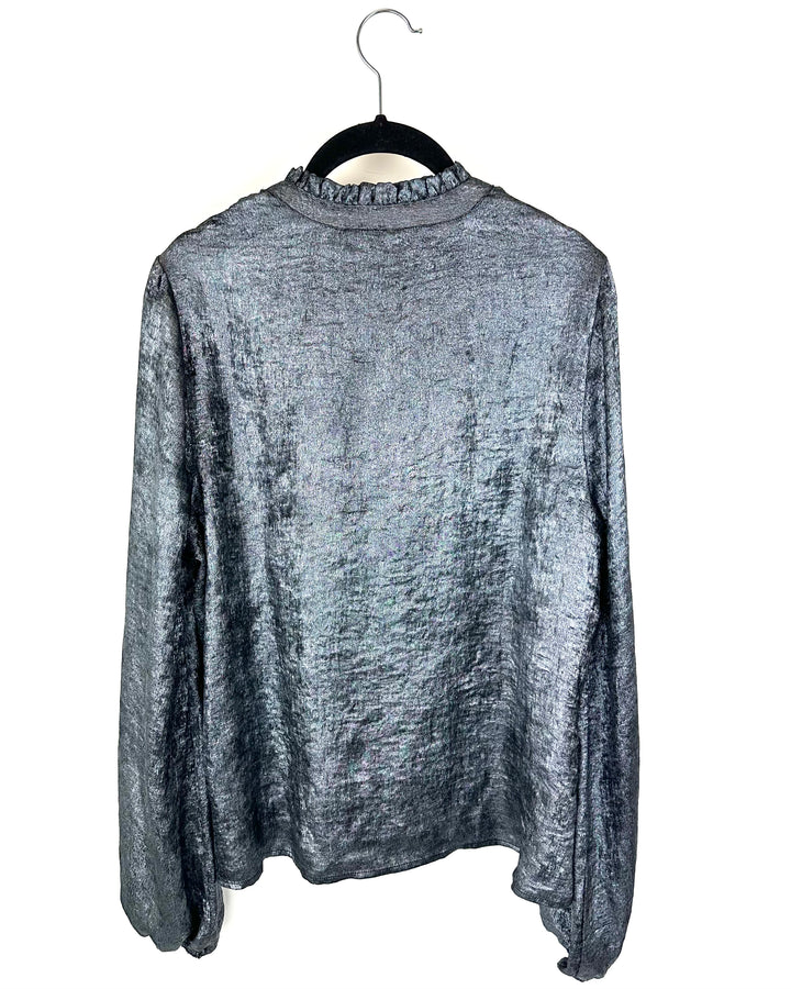 Gunmetal Color Blouse - Medium