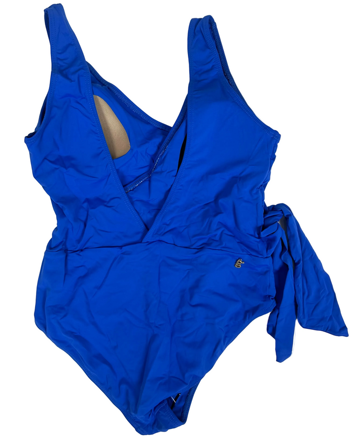 Royal Blue Wrap One Piece Swimsuit - Size 4/6
