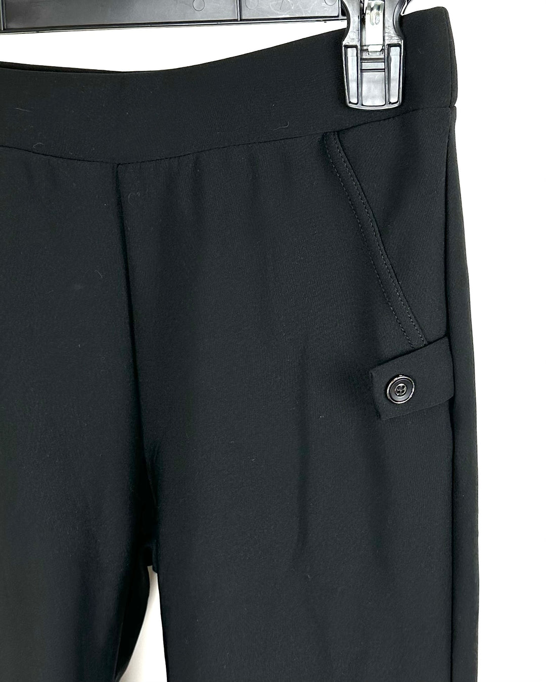 Kay Unger Black Straight Slacks - Size Small