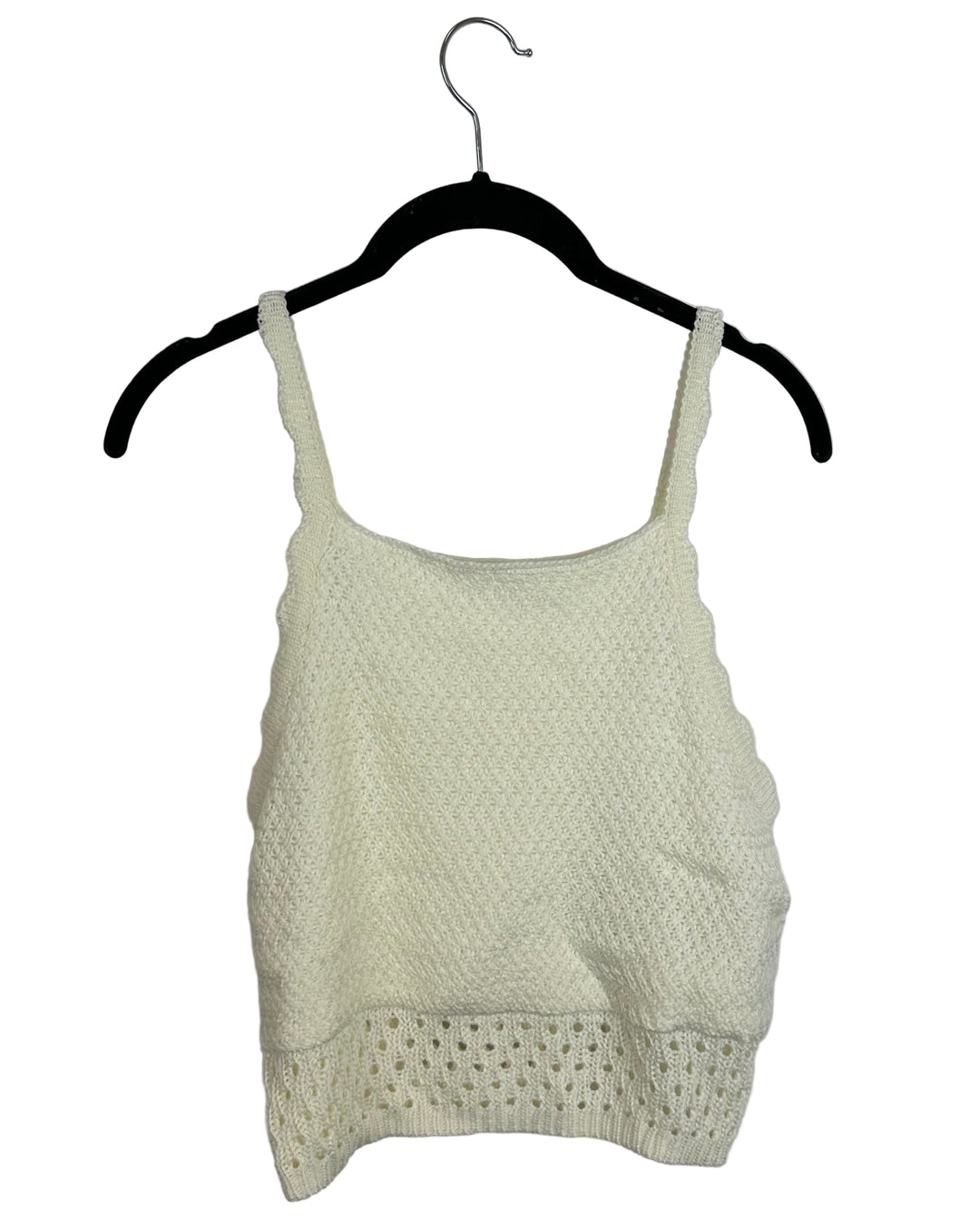 Ivory Crochet Tank Top - Size 2/4