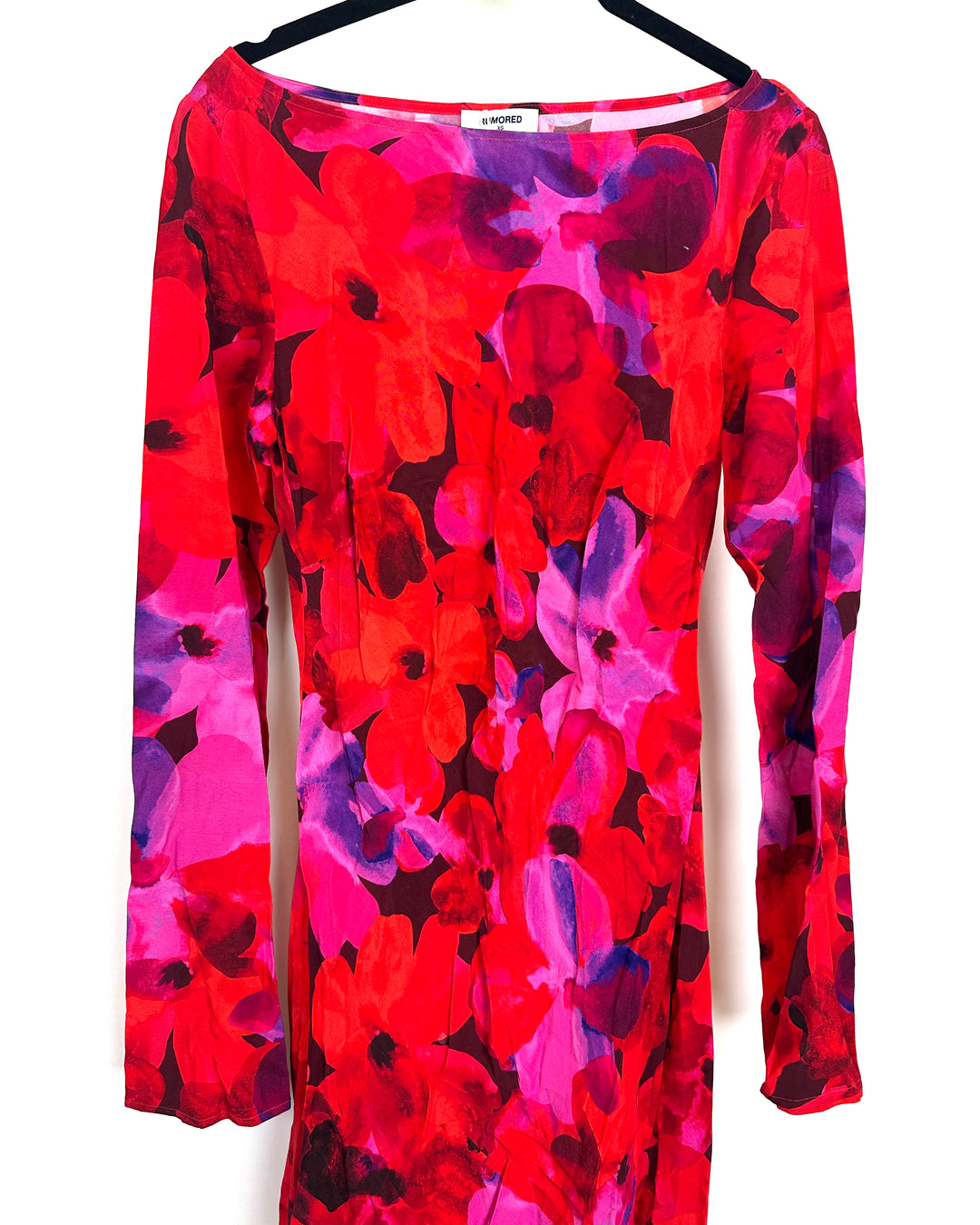 Bright Floral Long Sleeve Dress - Size 00/0