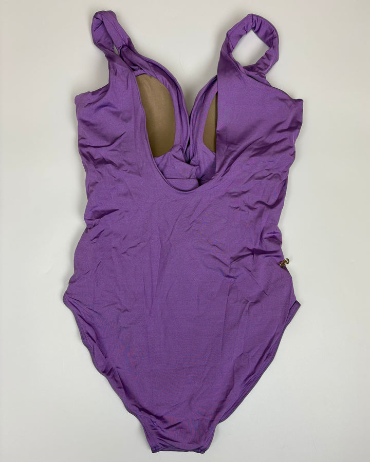 Bright Purple Crossover One Piece Swimsuit - Size 4/6