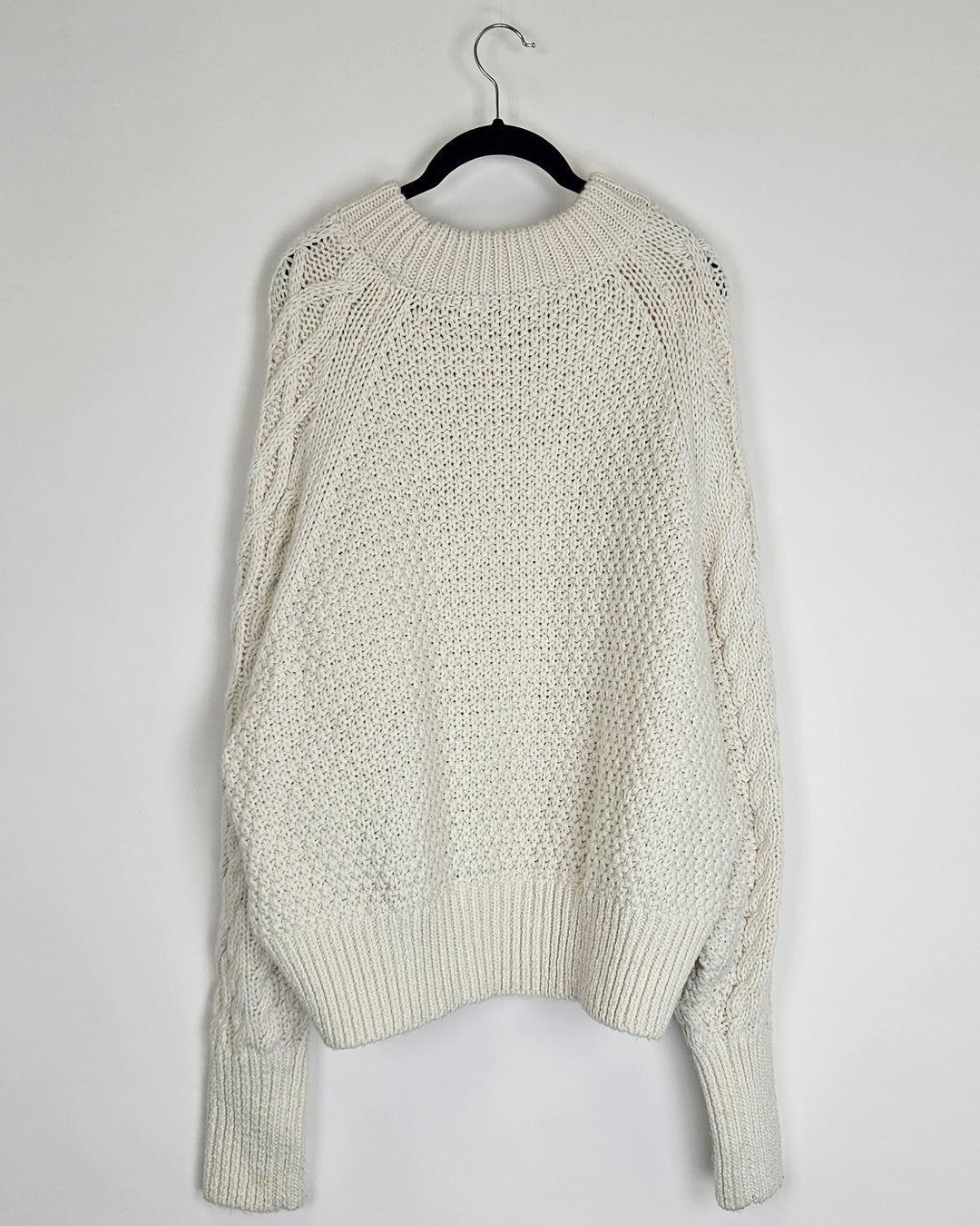 Cream Thick Knit Sweater - Size 8/10