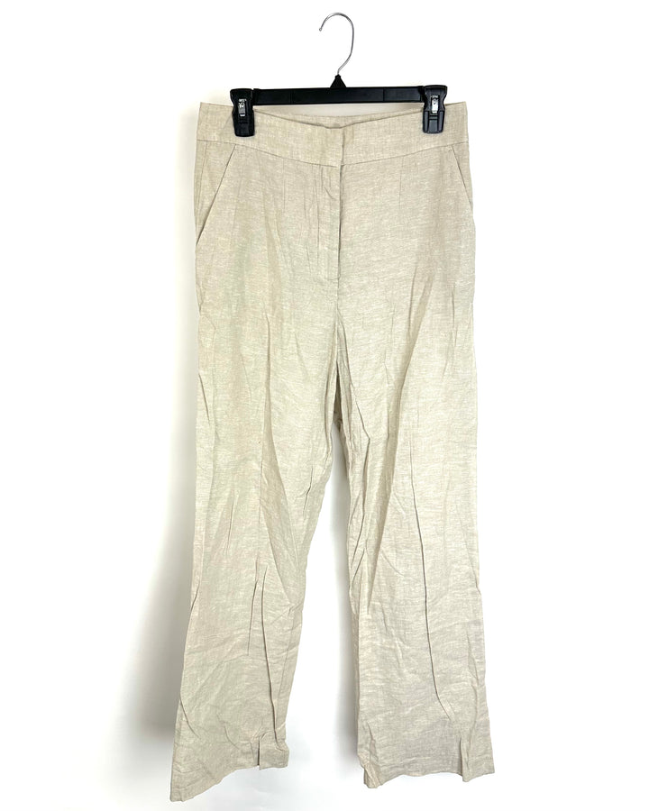 Dynamite Tan Linen Pants - Size 6