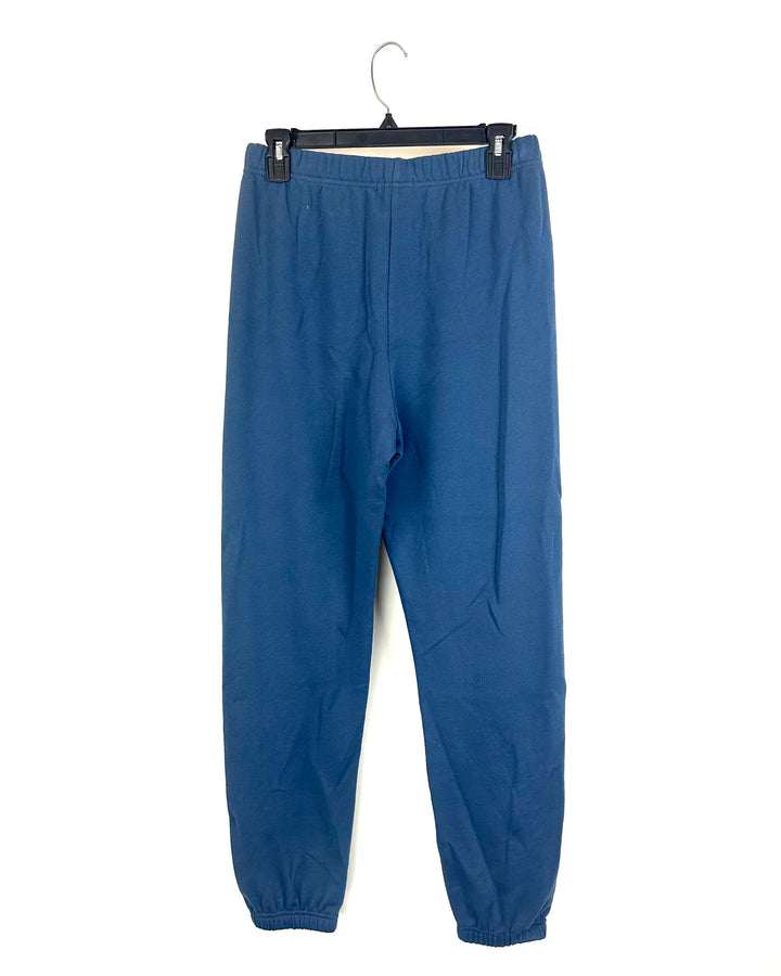 Blue Non Adjustable Joggers - Small