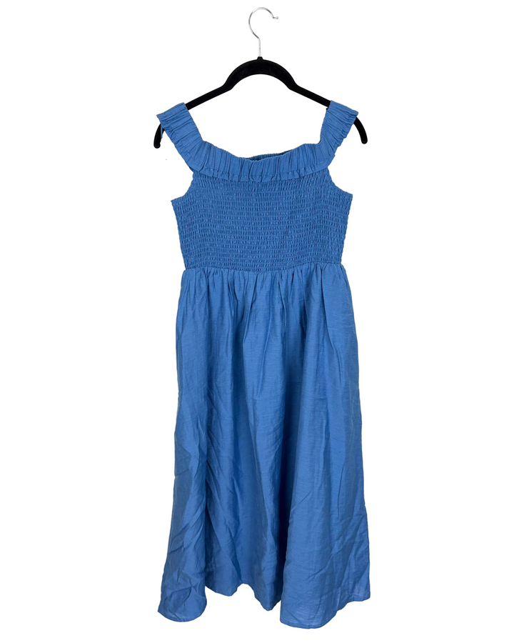 Blue Smocked Dress - Size 6/8