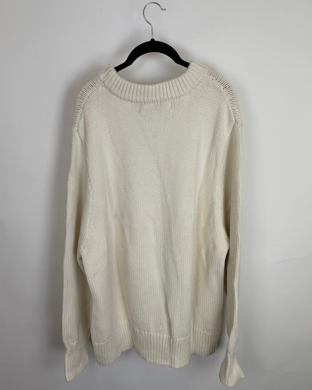 Ivory Thick Knit Sweater - Size 8/10