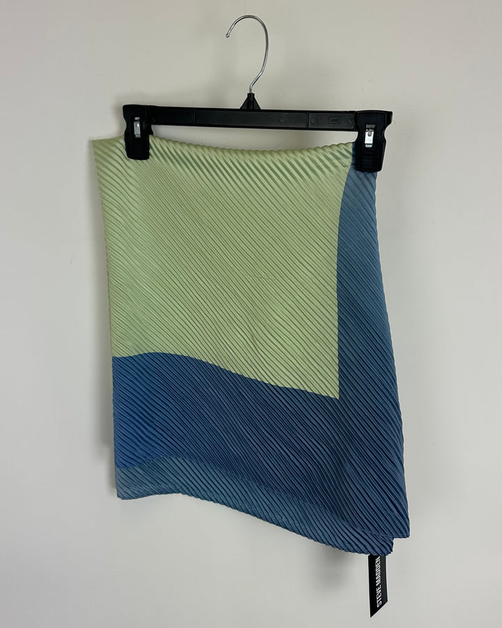 Green and Blue Ombre Scarf