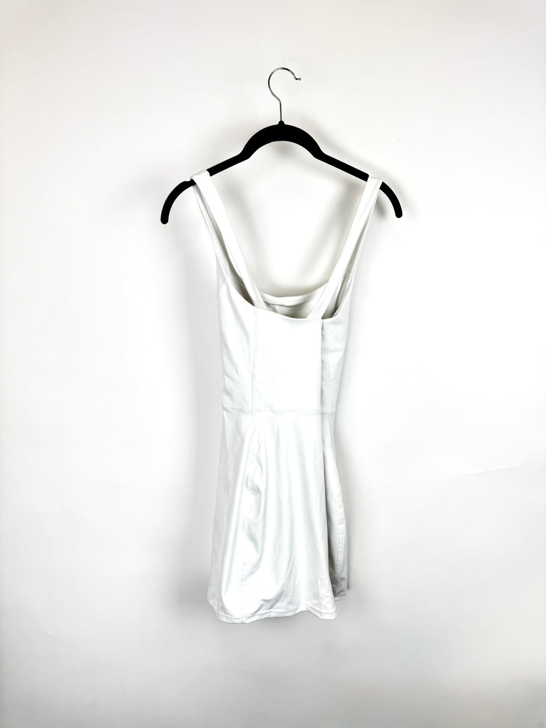 White Activewear Tank Top Dress- Small
