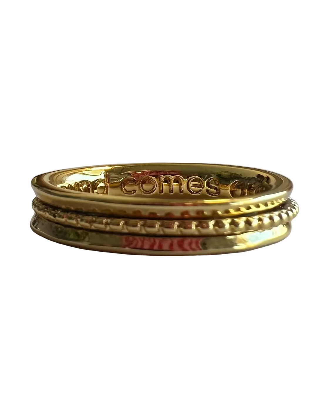 Textured Gold Ring - Size 8