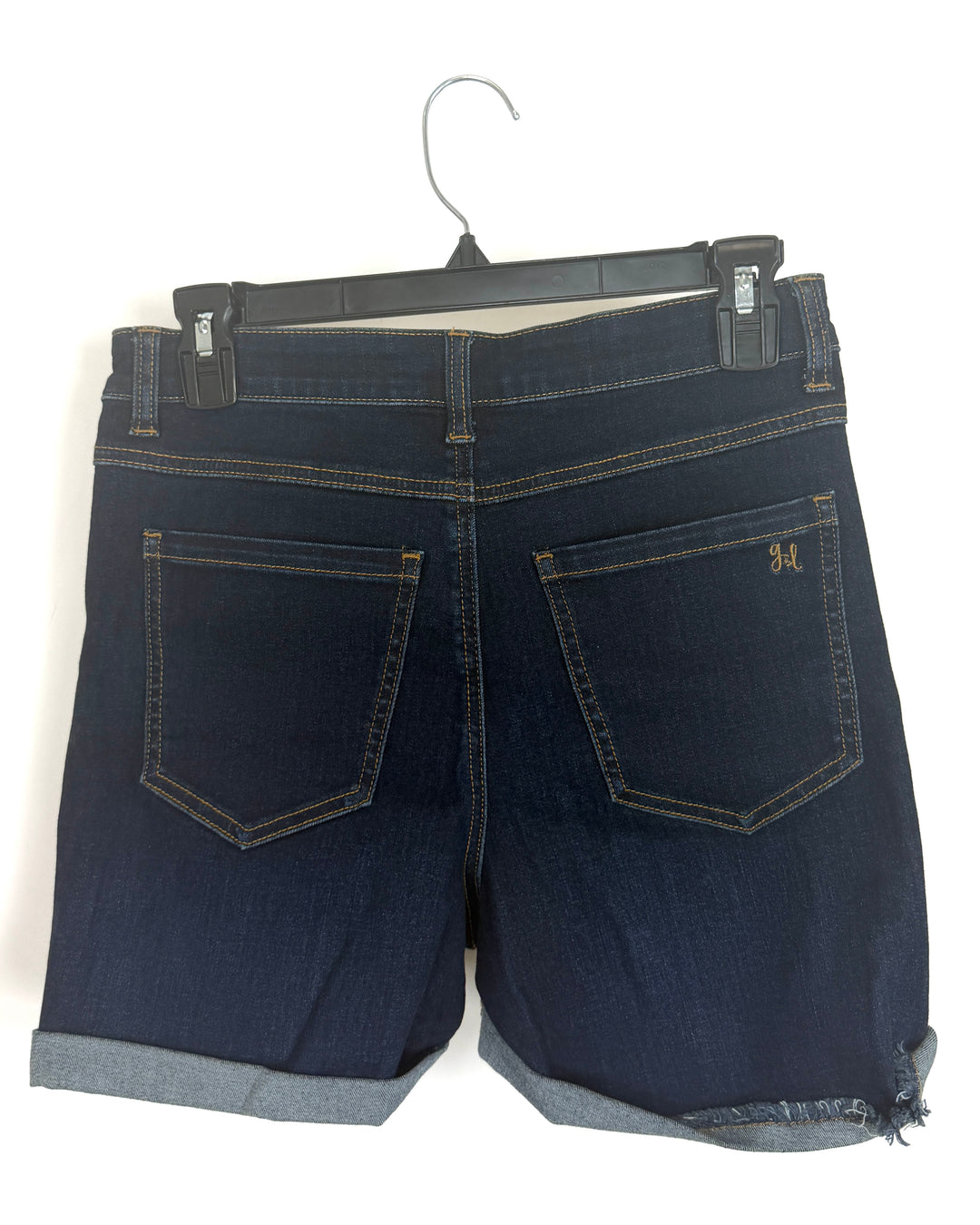 Dark Wash Button Fly Jean Shorts - Size 2/4