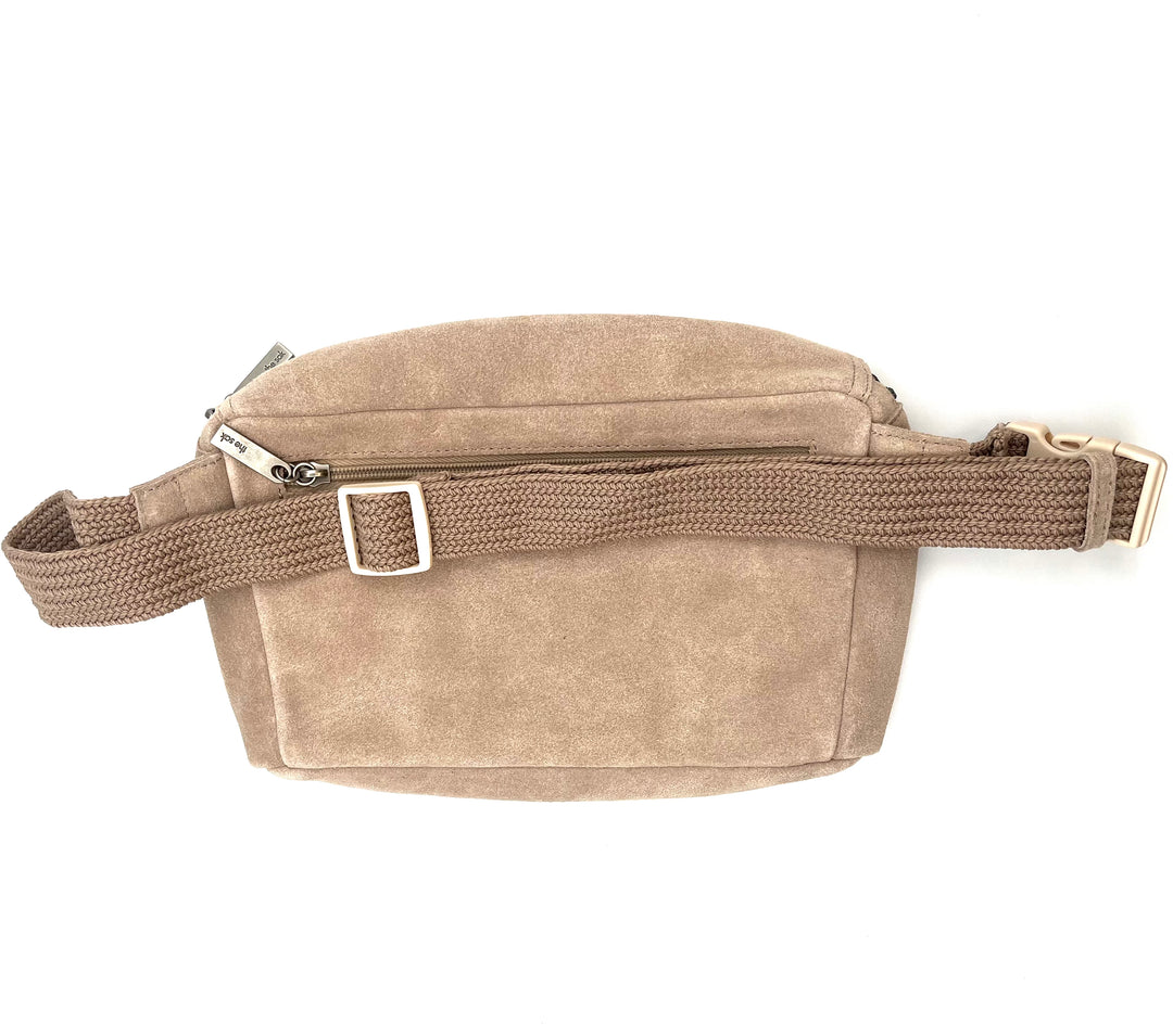 Large Tan Suede Belt Bag