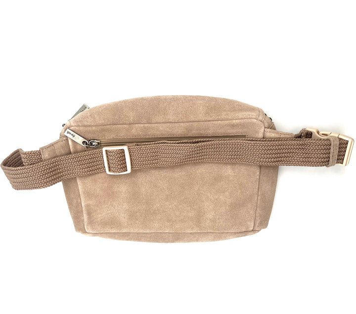 Large Tan Suede Belt Bag