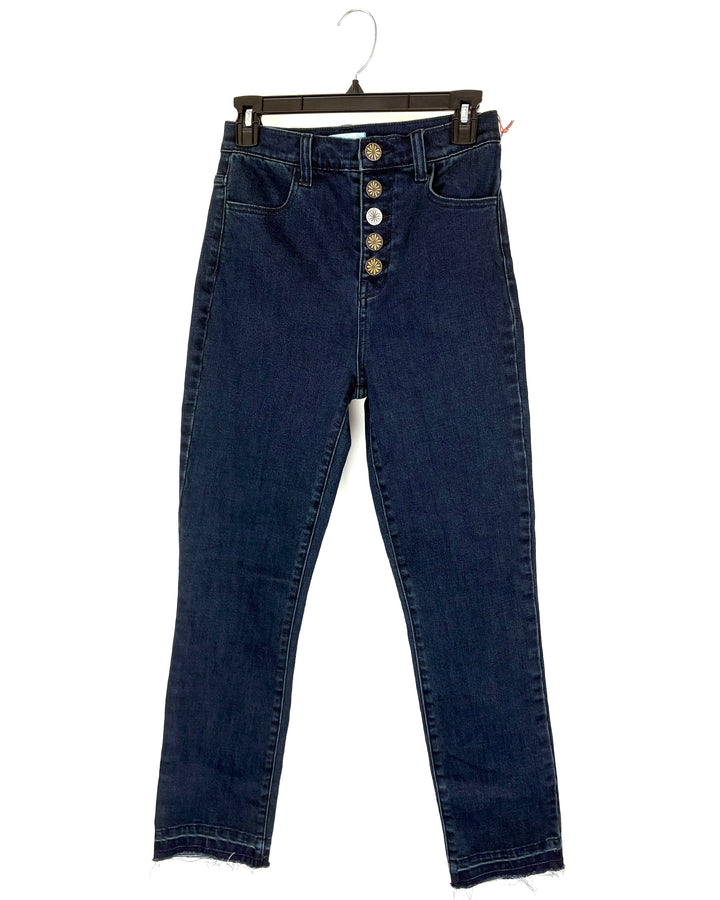 Dark Wash High Rise Denim Jeans - Size 4