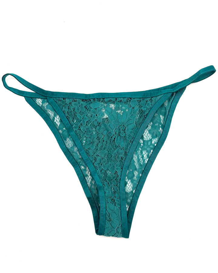 Dark Teal Lace Underwear - Size 4/6