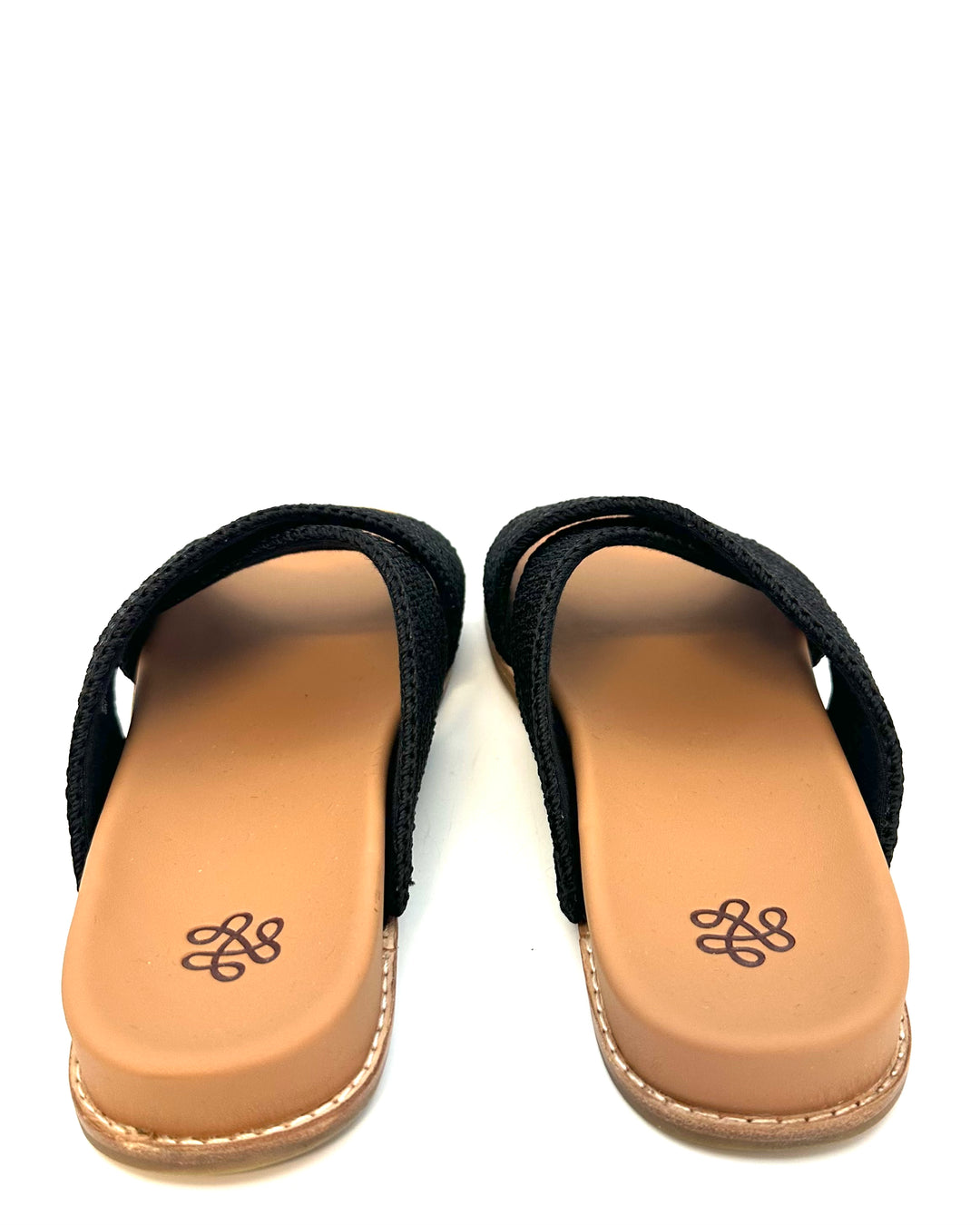 Black Criss Cross Sandals - Size 6
