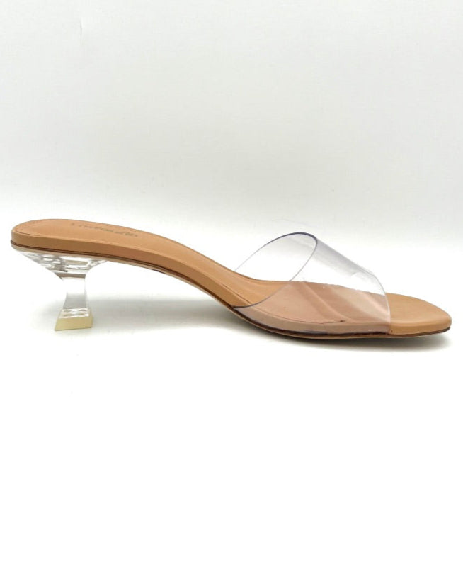 Tan And Clear Mule - 5 and 6