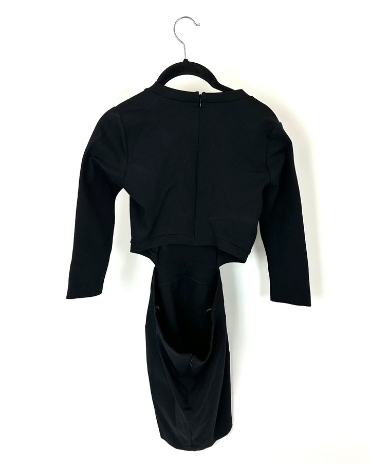 Black Cut-Out Dress - Size 2/4