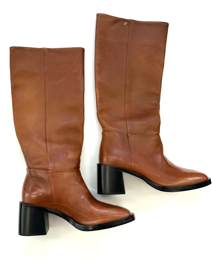 Brown Leather Boots - Size 5.5