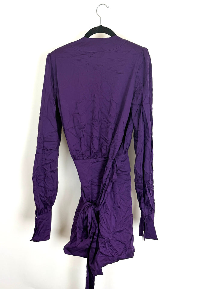 Purple Wrap Romper - Size 4/6, Size 2/4