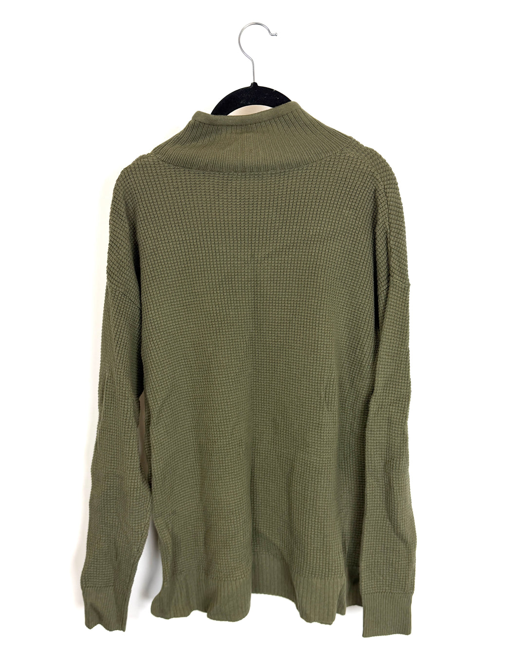 Green Waffle Knit Pullover Sweater - Size 6/8