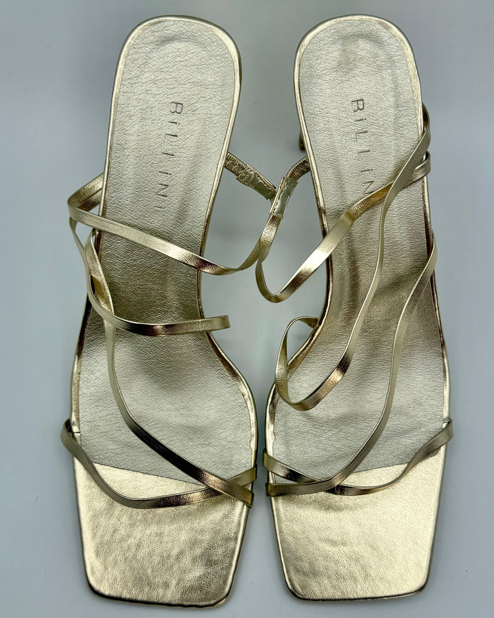 Gold Sandal Heels - Size 10