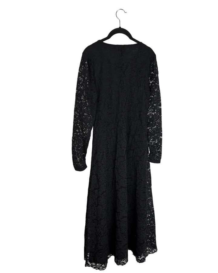 Black Long Sleeve Lace Dress - Size 2/4 and Size 4/6