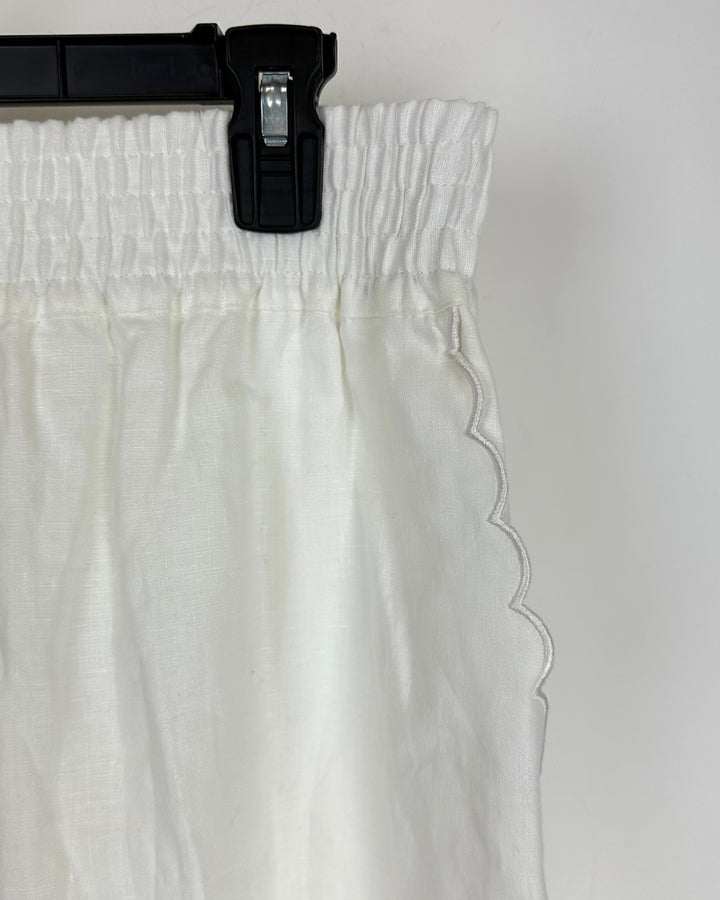 Salt White Scallop Maxi Skirt - Size 12/14