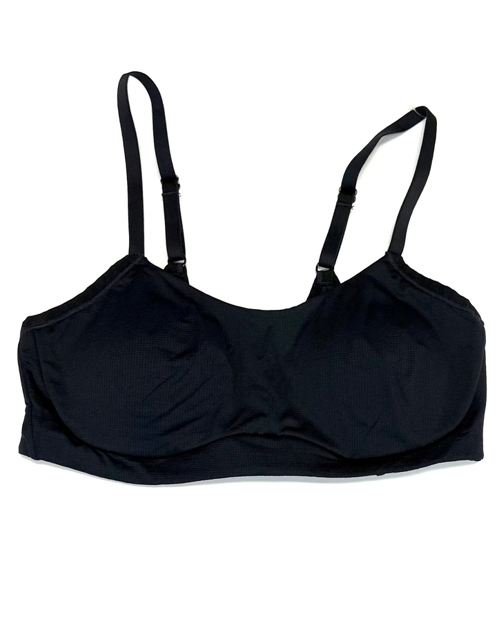 Carbon Black Soft Wire  Bra - Small