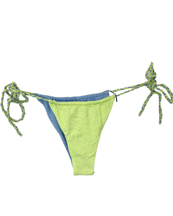 Blue and Green Ultra Cheeky Side Tie Bikini Bottoms - M, XL, XXL, XXXL
