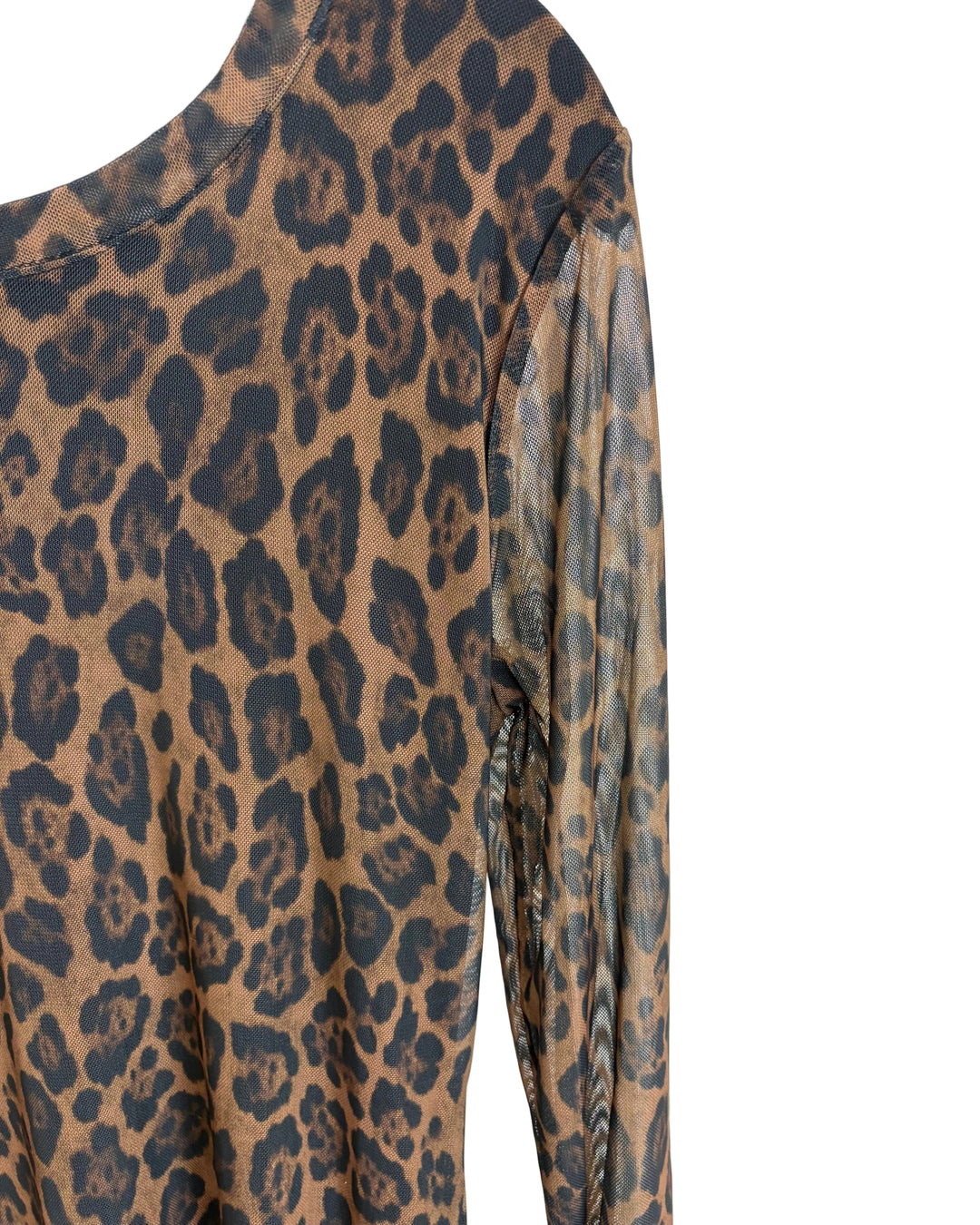 Long Sleeve Leopard Dress - Size 2/4/6/8