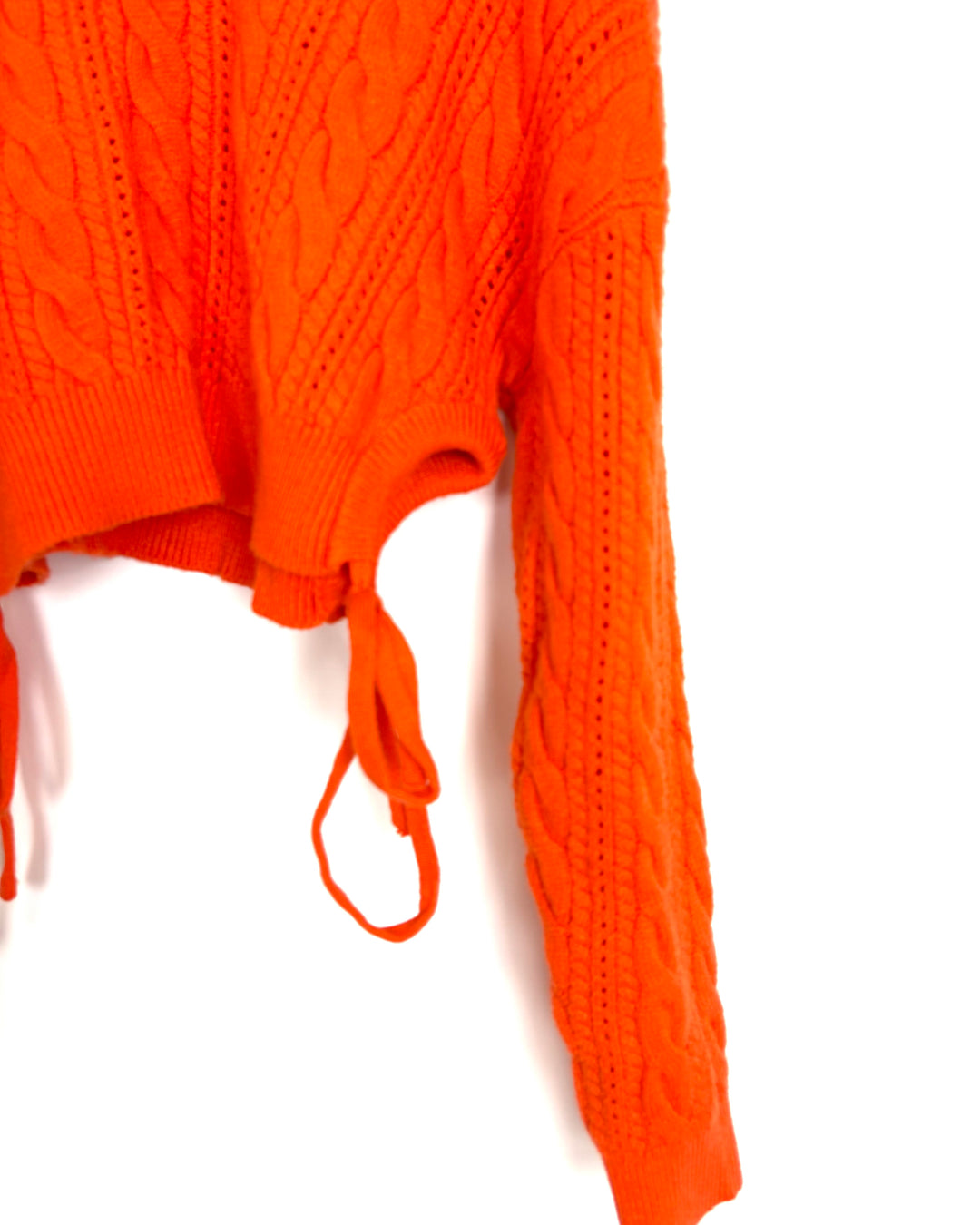 Orange Cropped Sweater - Size 2/4