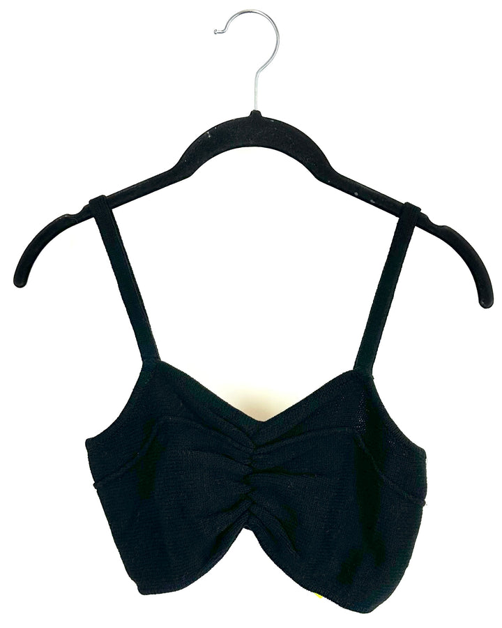 Black Sweater Bralette - Size 2/4
