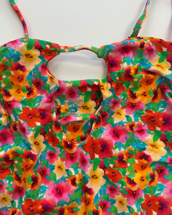 Multi Colored Floral One Piece Swimsuit - Extra Small