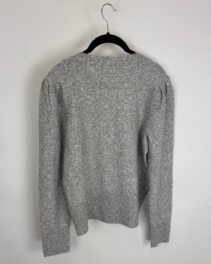Grey Button-up Sweater - Size 6/8