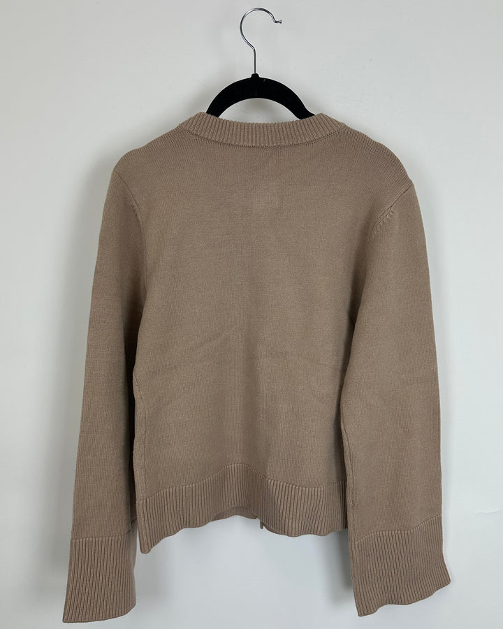 Brown Knit Cardigan - Size 2/4