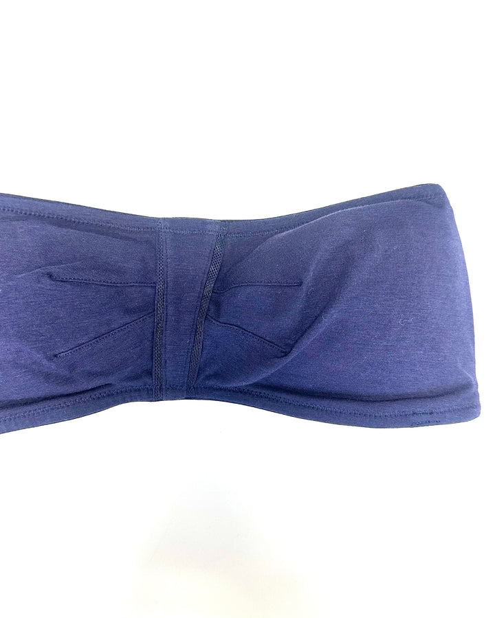 Marine Blue Bandeau Bra - Medium