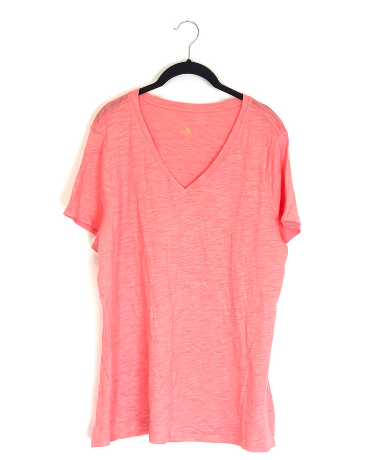 Bright Coral Top - Size 14/16