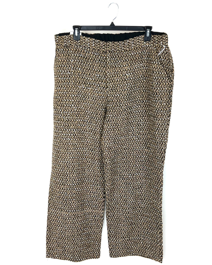 Gold Texture Gold Trousers - Size 6, 12, 18W