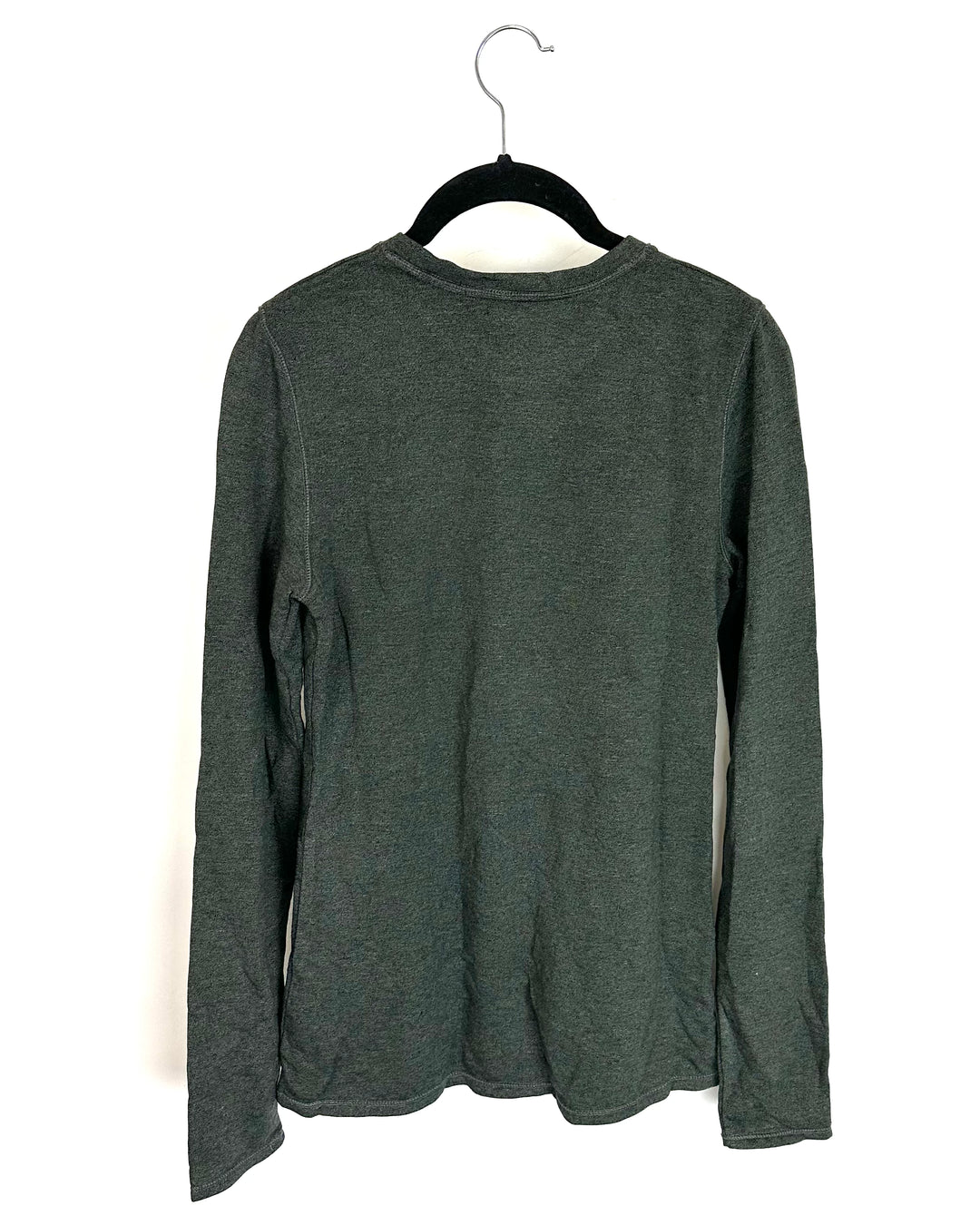 Heathered Green and Black Fitted Top - Size 2/4