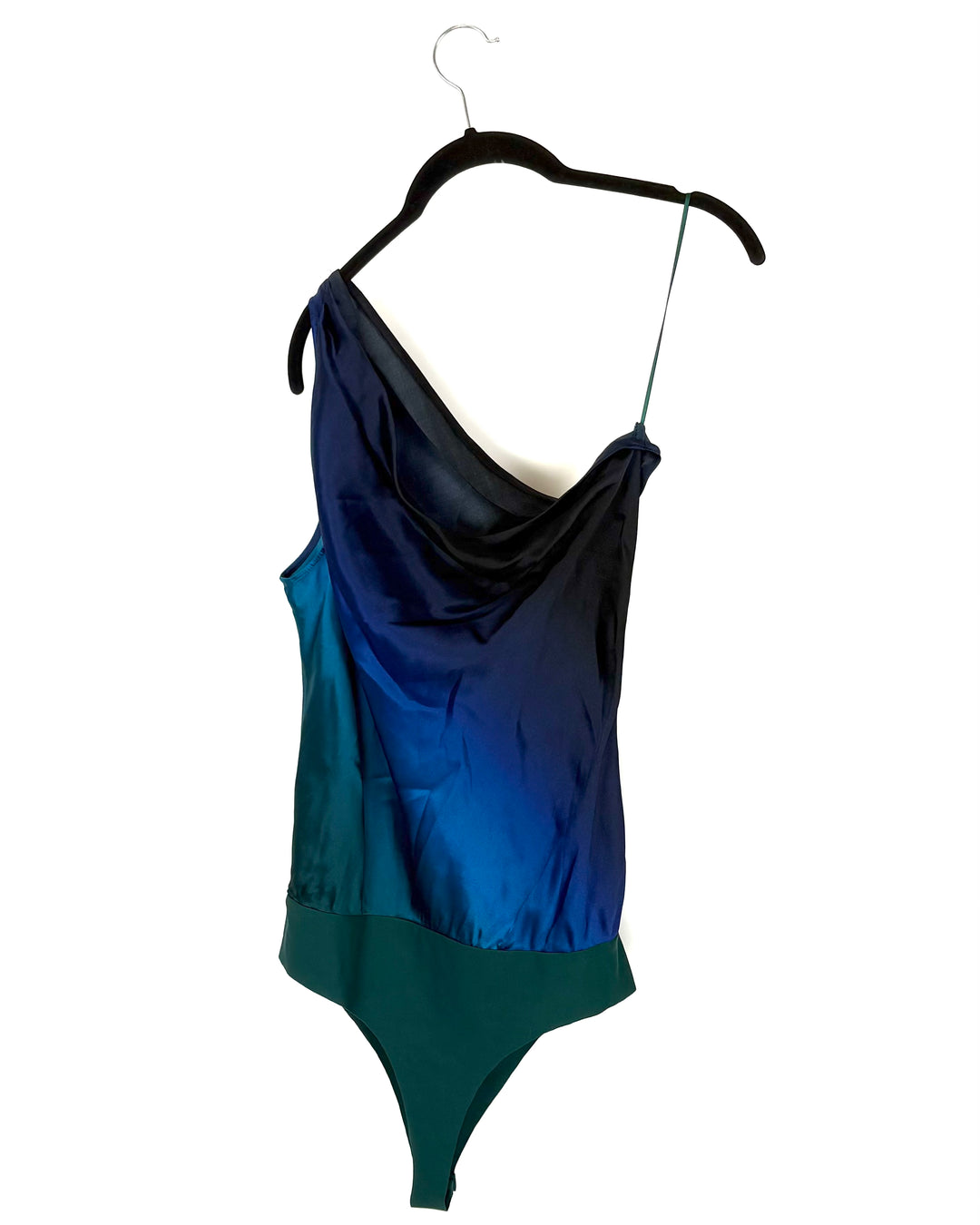 Blue Ombre One Shoulder Bodysuit - Small