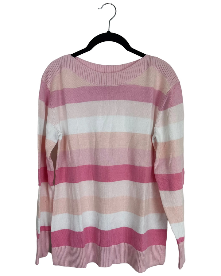 Pink Stripe Sweater - Size 6/8
