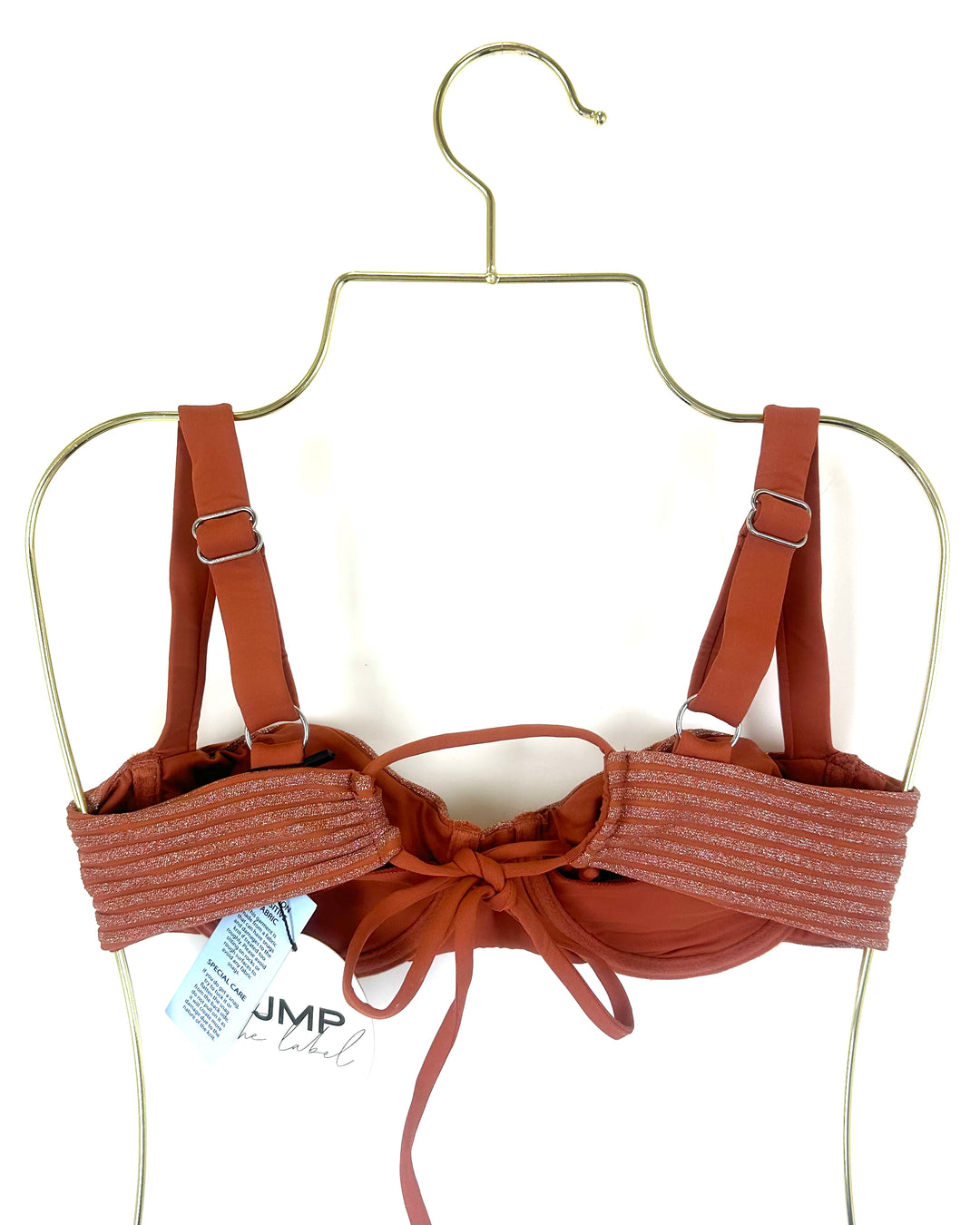 Metallic Brown Underwire Bikini Top - XS, S, M, XXL