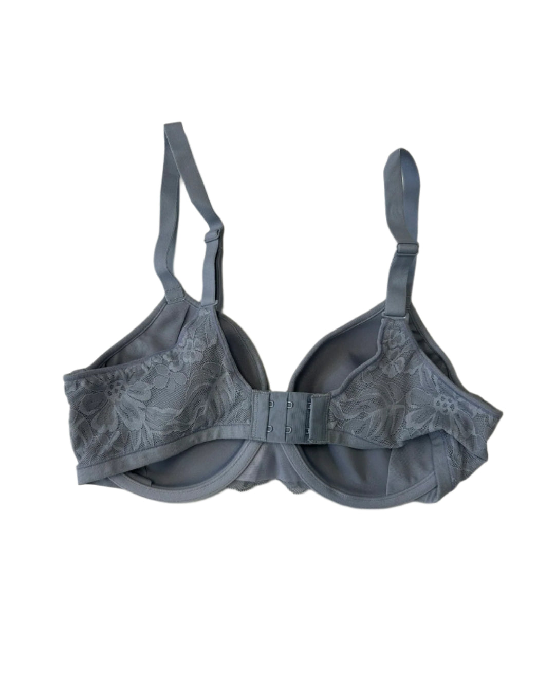 Dusty Blue Underwire Lace Detailed T-shirt bra - 34C