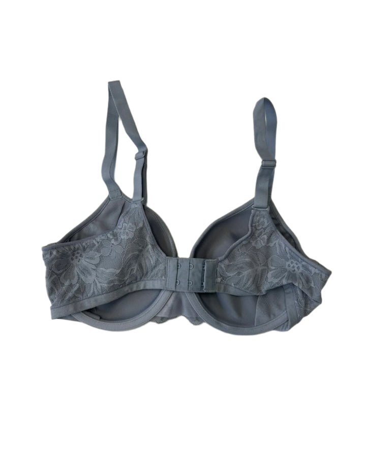 Dusty Blue Underwire Lace Detailed T-shirt bra - 34C
