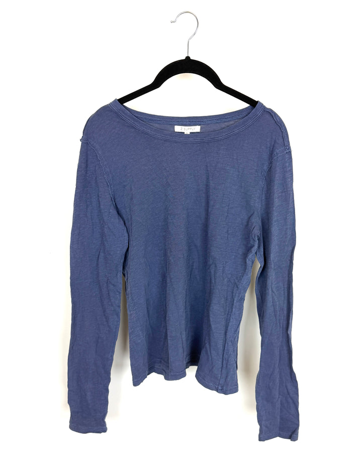 Dusty Blue Lightweight Long Sleeve - Size 0/2