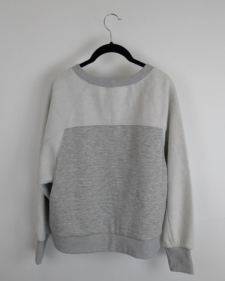 Gray Fleece Crewneck - Small